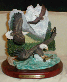 3 Soaring Eagles Figurine Eagle Gift